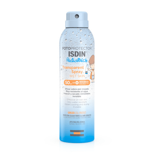 Isdin Fotoprotector Transparent Spray Wet Skin Pediatric 250 ml.