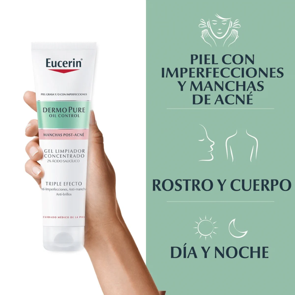 Eucerin Dermopure Gel Limpiador Concentrado Triple Efecto