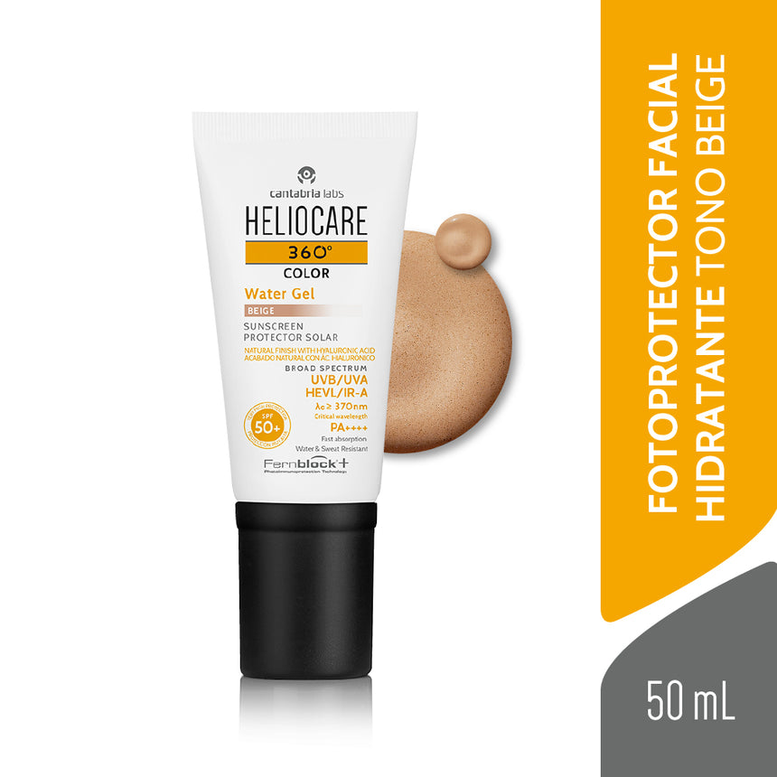 Fotoprotector Heliocare 360 Water Gel Beige 50 ml