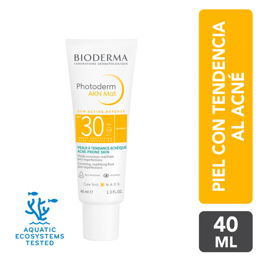 Fotoprotector Bioderma Photoderm AKN Mat SPF 30 40 ml