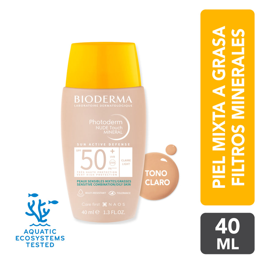 Fotoprotector Bioderma Photoderm Nude Touch SPF 50+ 40 ml