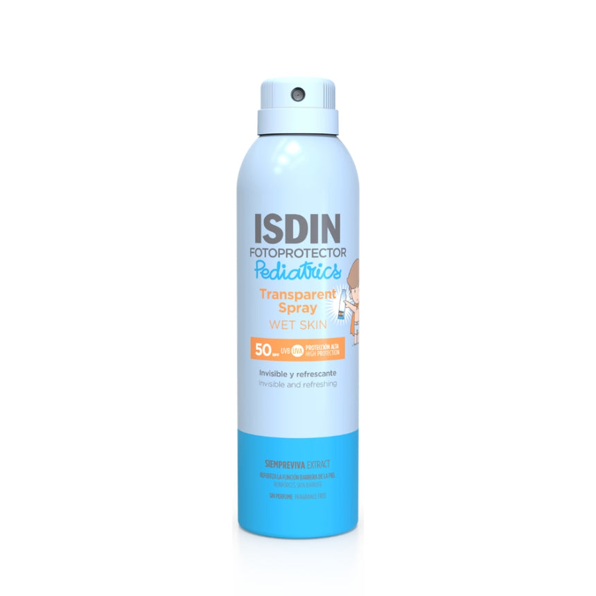 Isdin Fotoprotector Transparent Spray Wet Skin Pediatrics 250 ml.