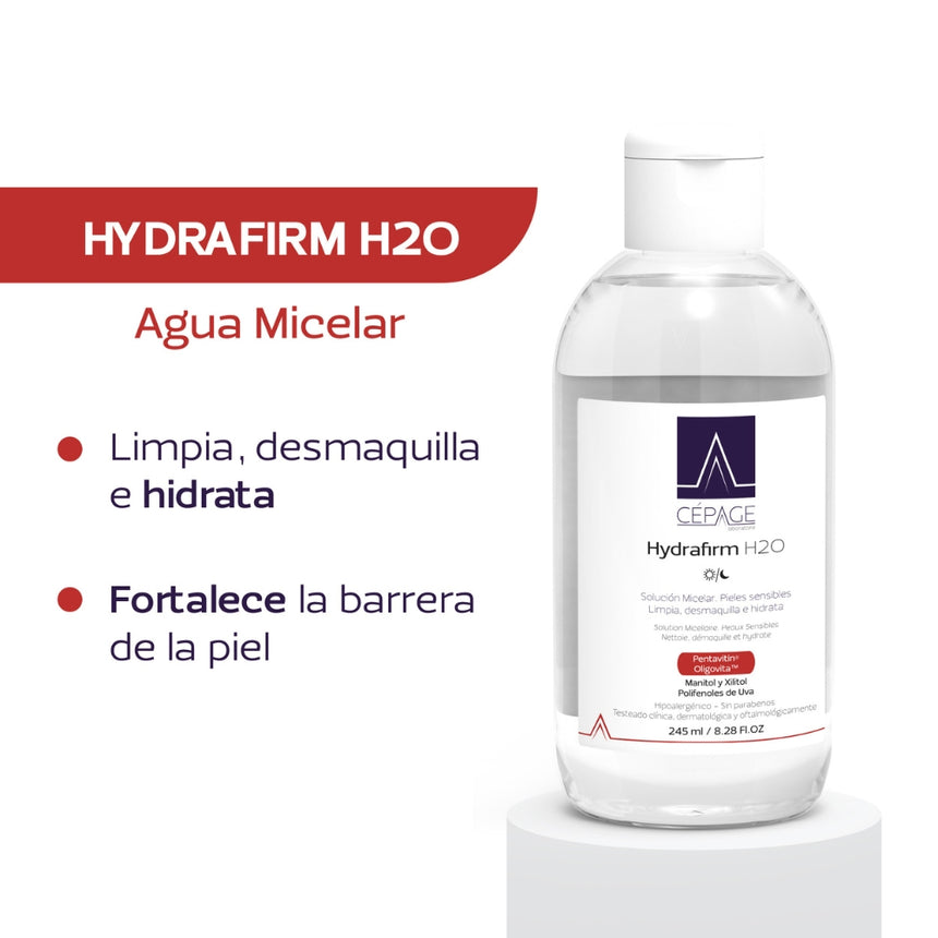 Cépage Hydrafirm H2O Agua Micelar Frasco 245 ml.