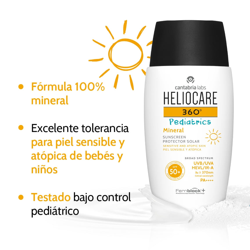 Fotoprotector Heliocare 360 Pediatrics Mineral SPF 50+ 50 ml