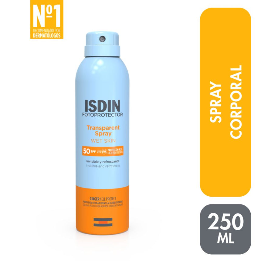 Isdin Fotoprotector Transparent Spray Wet Skin 250 ml.