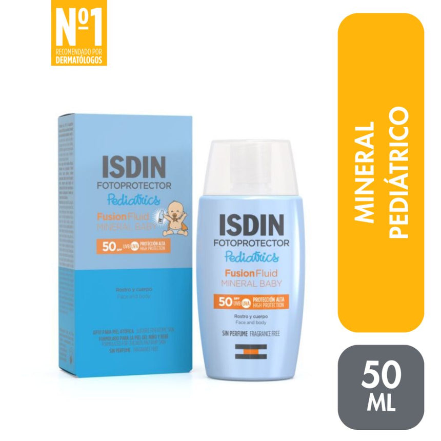 Isdin Fotoprotector Pediatrics Fusion Fluid Mineral Baby SPF 50+ 50ml.