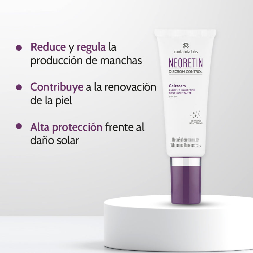 Antimanchas NEORETIN Discrom Control Gelcream SPF 50 40 ml.
