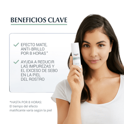 Eucerin DERMOPURE Fluido Facial Hidratante Matificante 50 ml.