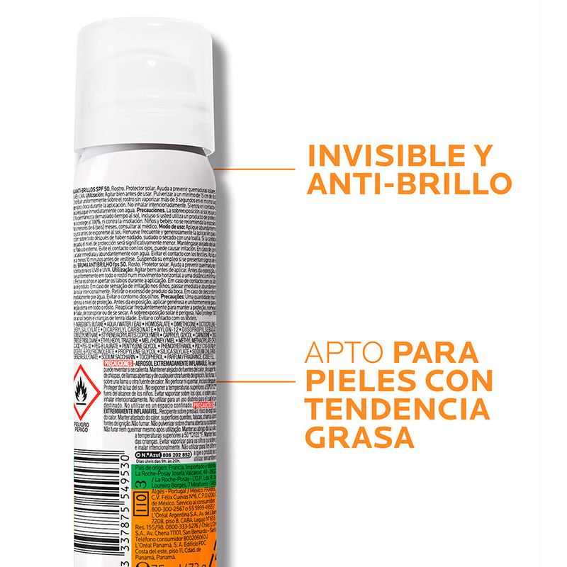 Bruma La Roche Posay Anthelios SPF50 Rostro 75 ml