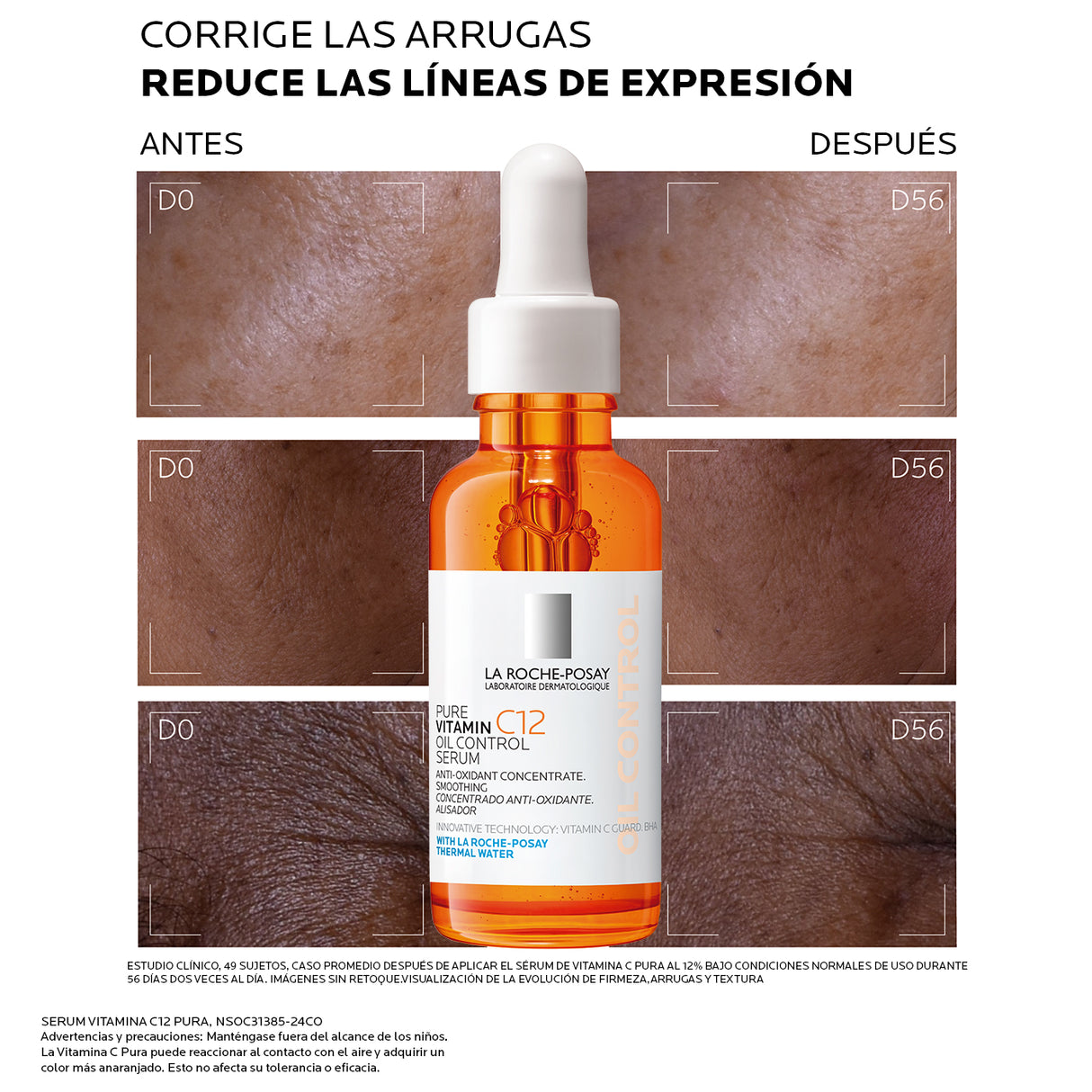 La Roche Posay Serum Pure Vitamin C12 Oil Control 30 ml.