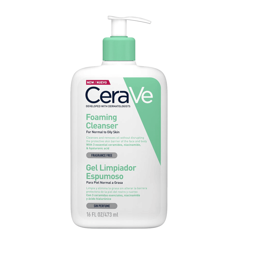 Gel Limpiador CeraVe Espumoso Piel Mixta a Grasa 473 ml