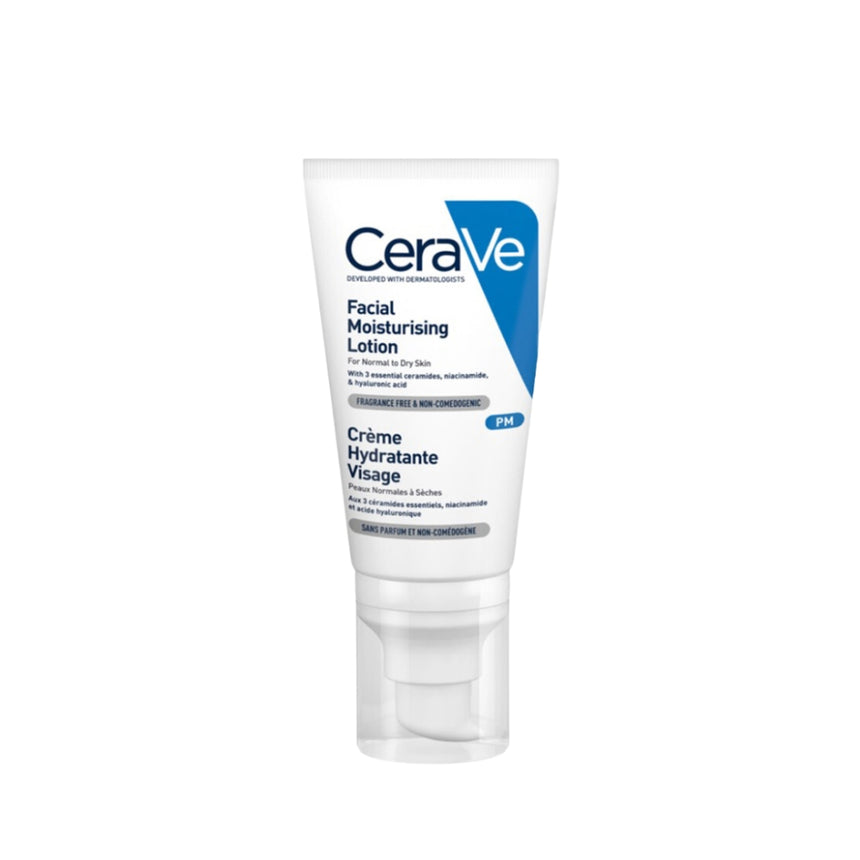 Loción Facial CeraVe PM Hidratante Noche Piel Normal a Seca 52 ml