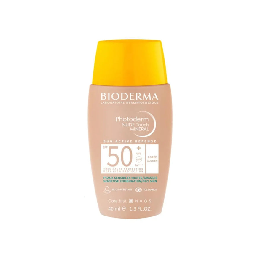 Fotoprotector Tono Dorée Bioderma Photoderm Nude Touch SPF 50+ 40 ml