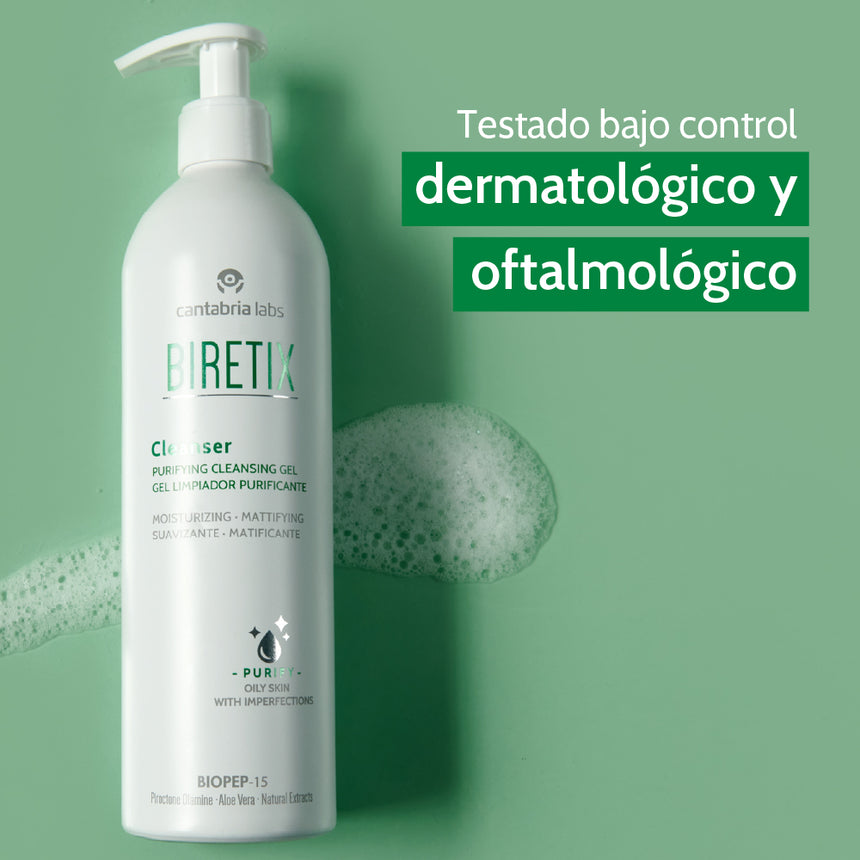 Gel Limpiador Biretix Cleanser Piel Mixta Grasa 400 ml