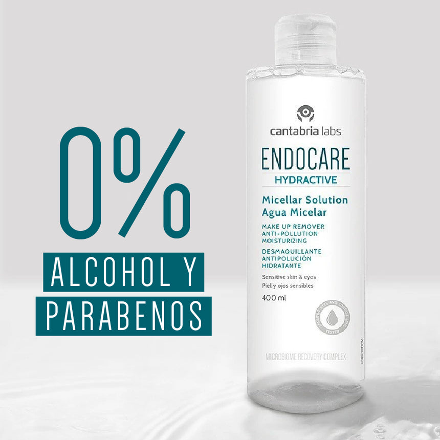Limpiador ENDOCARE HYDRACTIVE Agua Micelar 400 ml.