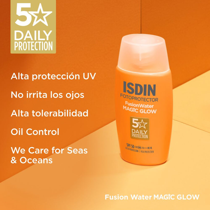 Fotoprotector Isdin Fusion Water Magic Glow SPF 50 50 ml