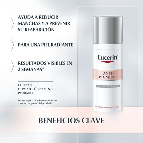 Eucerin ANTI-PIGMENT Crema Facial de Noche 50 ml.