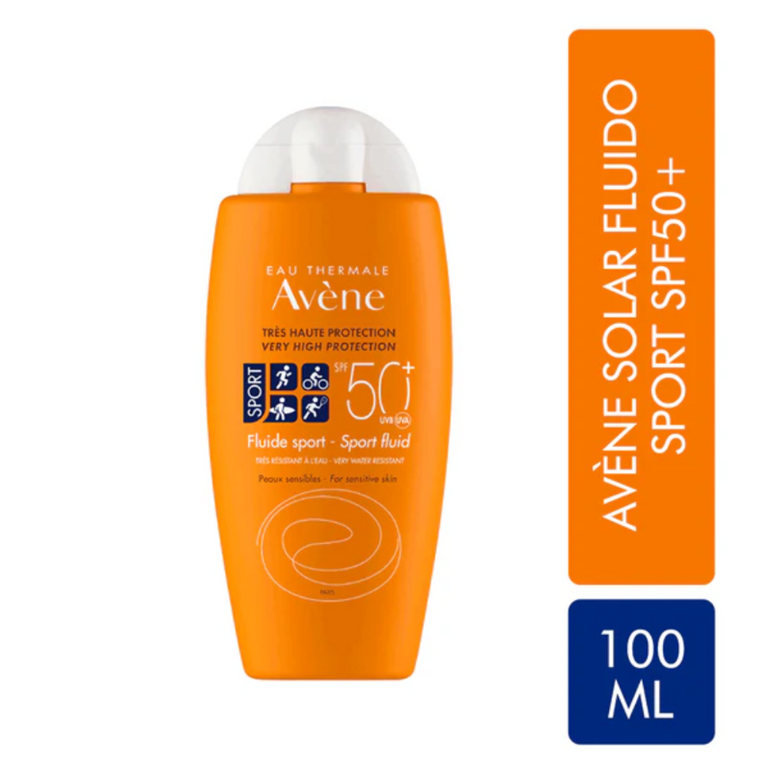 Fotoprotector Avène Solar Fluido Sport SPF 50+ 100 ml