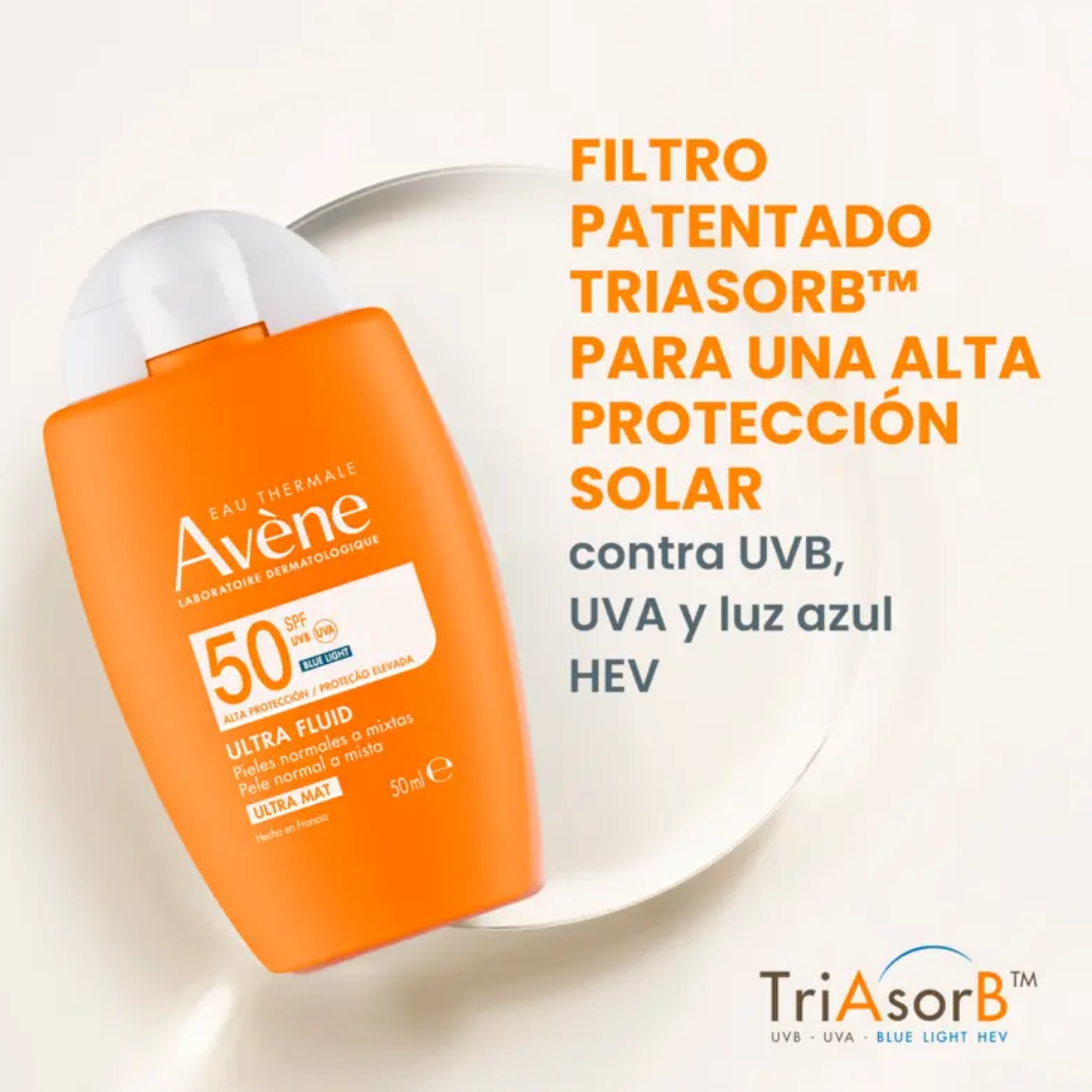Avène Solar Ultra Fluid Ultra Mat SPF50 50 ml.