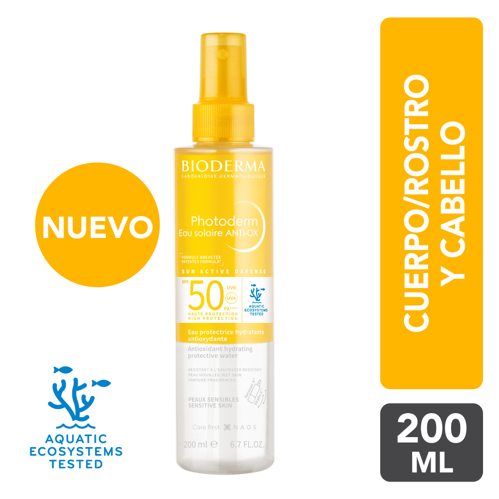 Bioderma Photoderm Eau Solaire Anti-Ox SPF 50 200 ml.