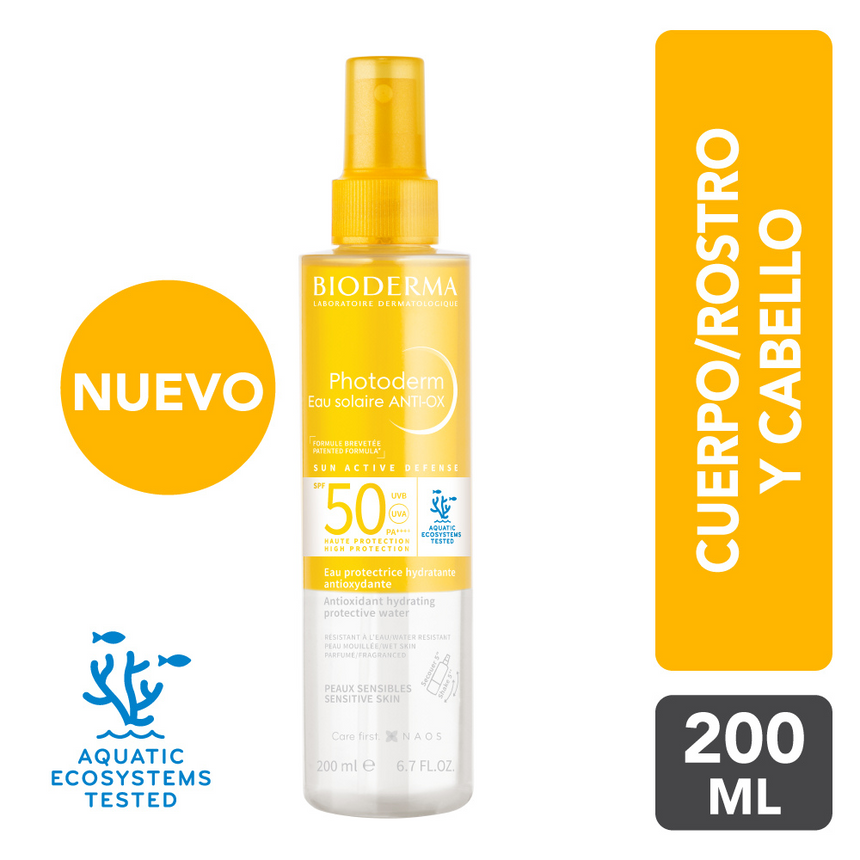 Fotoprotector Bioderma Eau Solaire Anti Ox SPF 50 200 ml