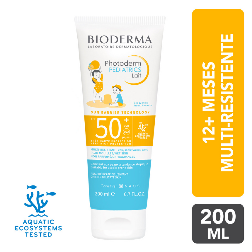 Fotoprotector Bioderma Pediatrics Lait SPF 50+ 200 ml
