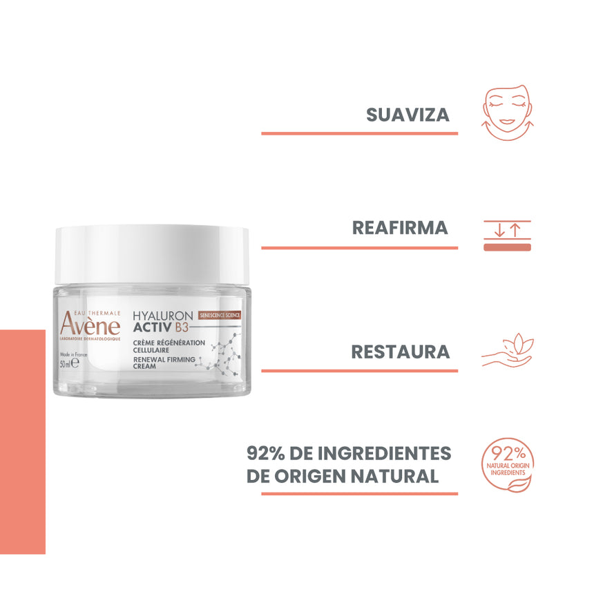 Crema Avène Hyaluron Activ B3 Regeneradora 50 ml
