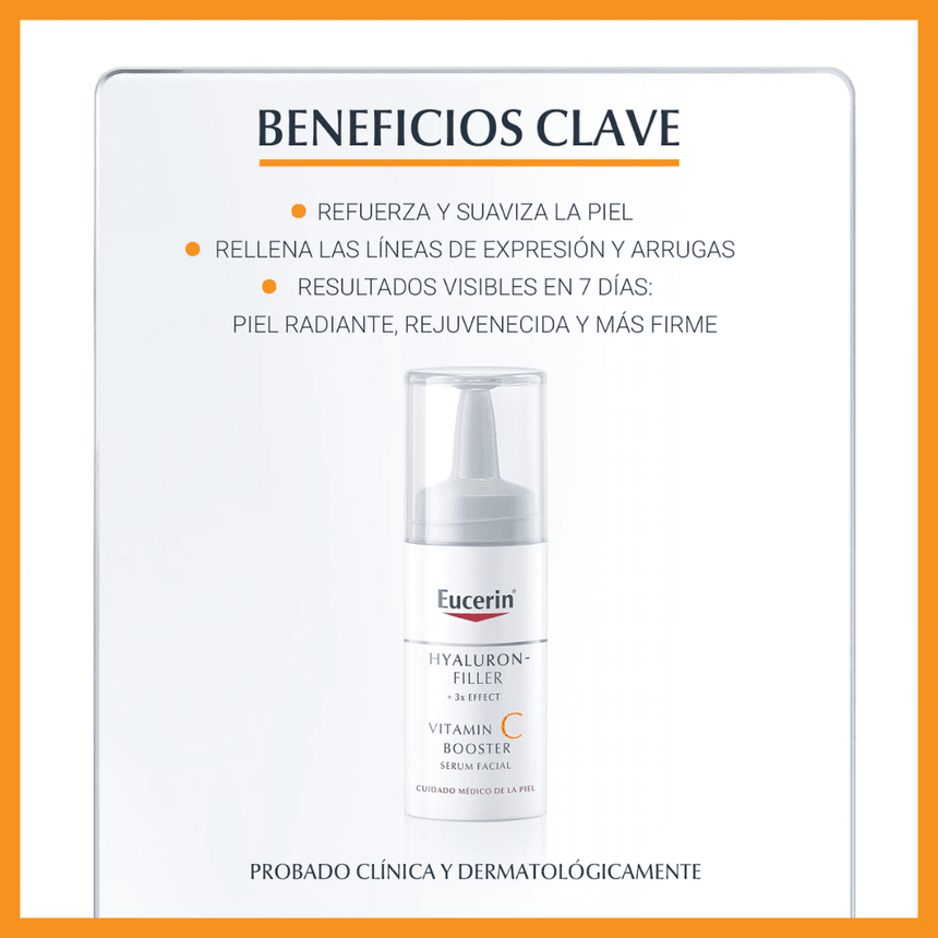 Eucerin Hyaluron Filler + 3x Effect Vitamin C Booster Serum 8 ml.