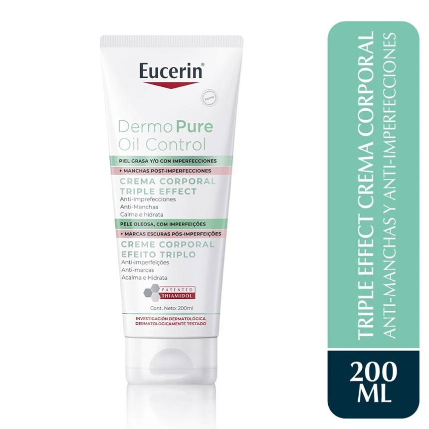 Eucerin Dermopure Crema Corporal Triple Efecto 200 ml.