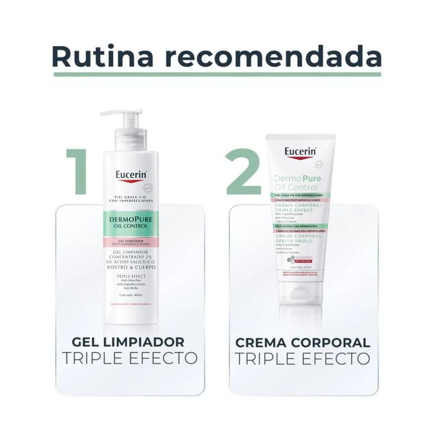 Eucerin Dermopure Crema Corporal Triple Efecto 200 ml.
