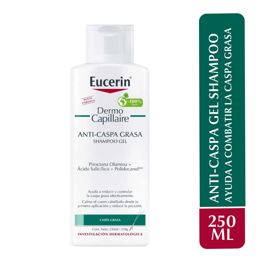 Eucerin DermoCapillaire Shampoo Anticaspa Grasosa 250 ml.