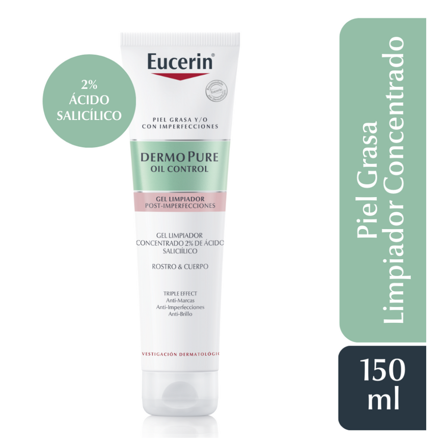 Eucerin Dermopure Gel Limpiador Concentrado Triple Efecto