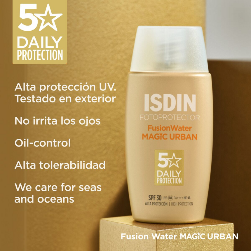 Fotoprotector Isdin Fusion Water Magic Urban SPF 30 50 ml