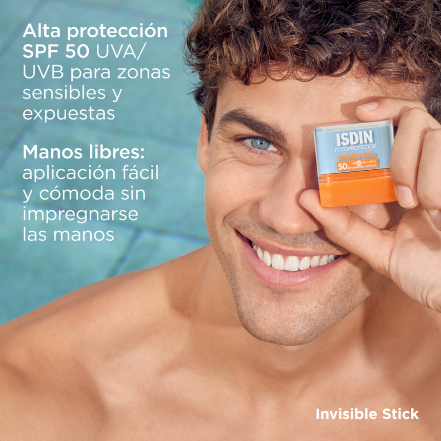 Fotoprotector Isdin Invisible Stick SPF 50 10 g