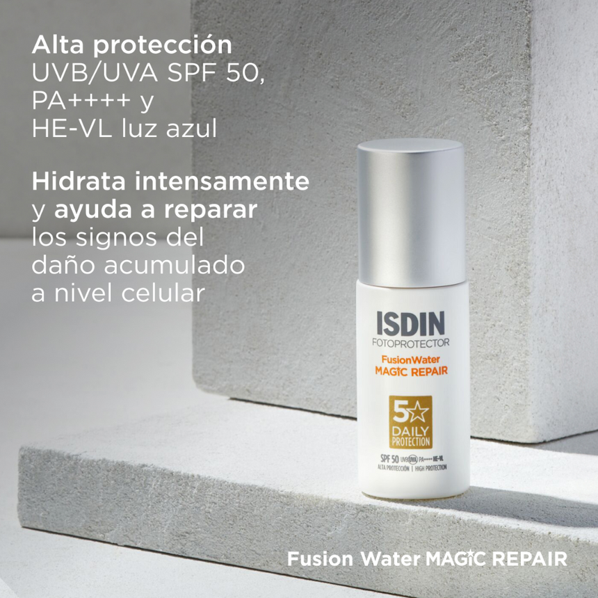 Fotoprotector Isdin Fusion Water Magic Repair SPF 50 50 ml