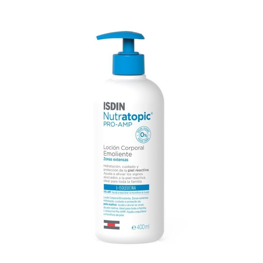 Isdin Nutratopic Pro-Amp Loción Emoliente 400 ml.