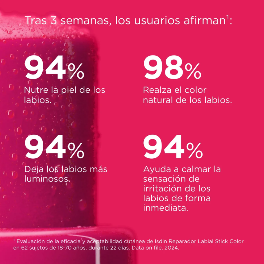 Bálsamo Labial Isdin Reparador Color Rosa 4 g