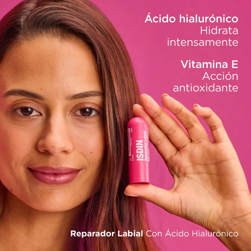 Bálsamo Labial Isdin Reparador Color Rosa 4 g