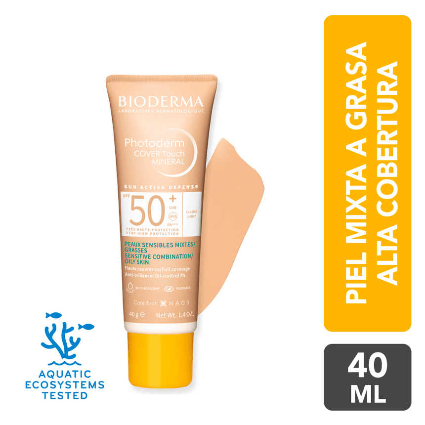 Fotoprotector Bioderma Photoderm Cover Touch SPF 50 40 g