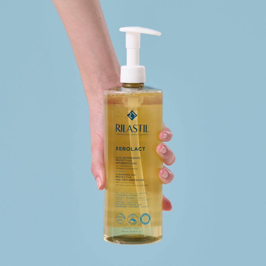Rilastil Xerolact Limpiador Corporal en Aceite 750 ml.