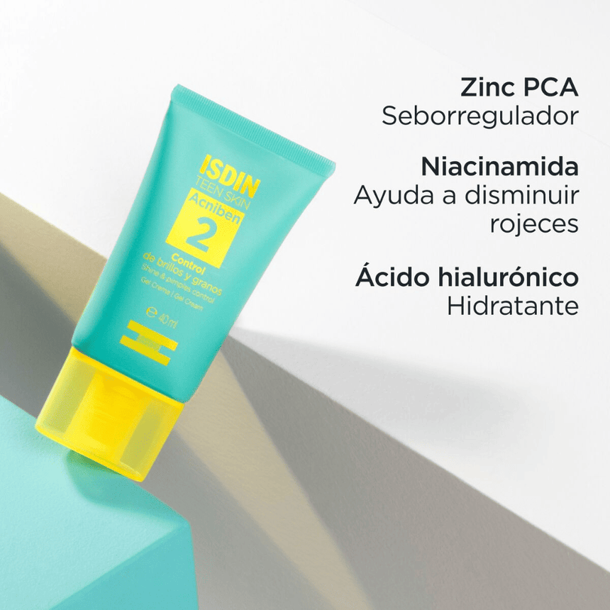 Isdin Teen Skin Acniben Control Brillos y Granos 40 ml.