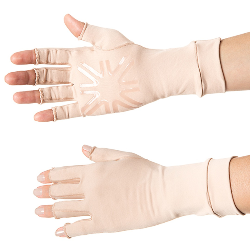 UV Line Guantes Dedos Largos Beige