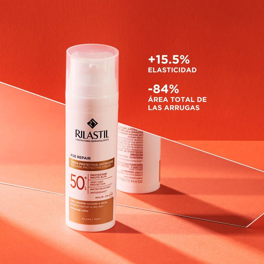 Fotoprotector Rilastil Age Repair SPF 50+ con Color 40 ml