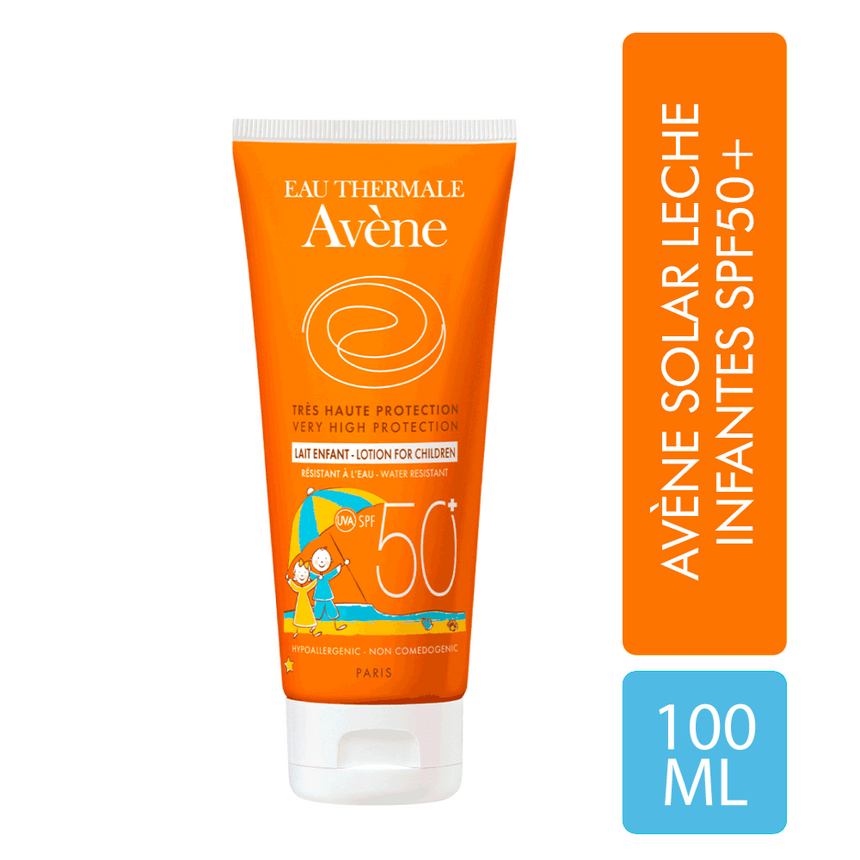 Fotoprotector Avène Solar Leche Infantes SPF 50+ 100 ml