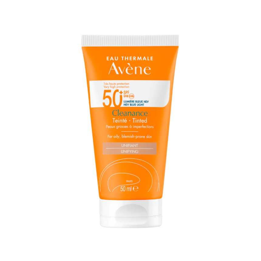 Fotoprotector con color Avène Cleanance SPF 50+ 50 ml