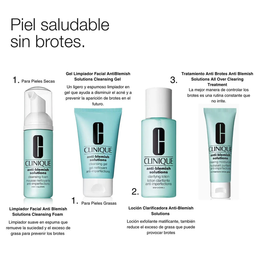 Clinique Gel Limpiador Anti-Blemish Solutions Cleansing Gel 125 ml.
