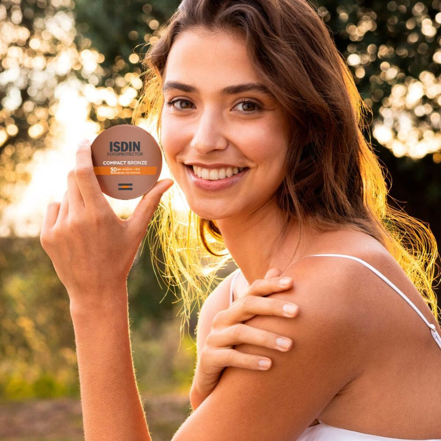 Fotoprotector Isdin Compacto Bronze SPF 50+ 10 g