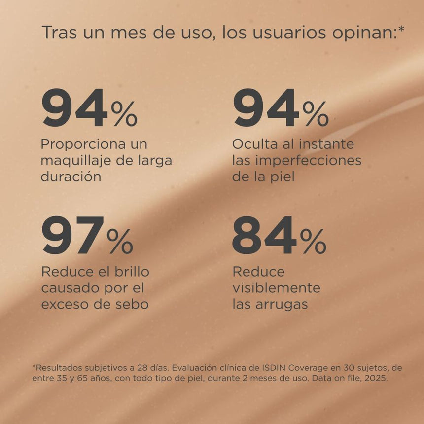Base de maquillaje ISDIN Coverage SPF 50+ Sand 30 g