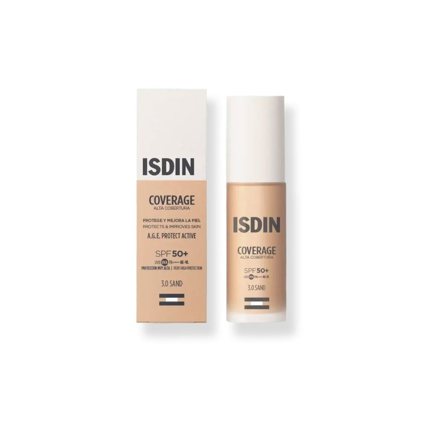 Base de maquillaje ISDIN Coverage SPF 50+ Sand 30 g