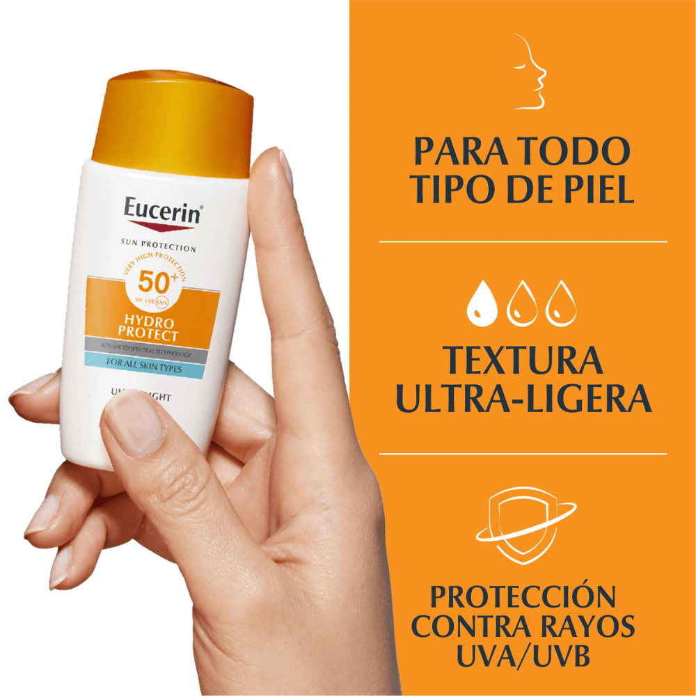 Eucerin Sun Hydro Fluid Textura Ultra Ligera FPS 50+ 50 ml.